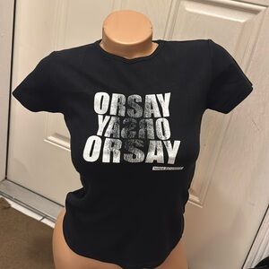 Y2K orsay tshirt tee top size M medium